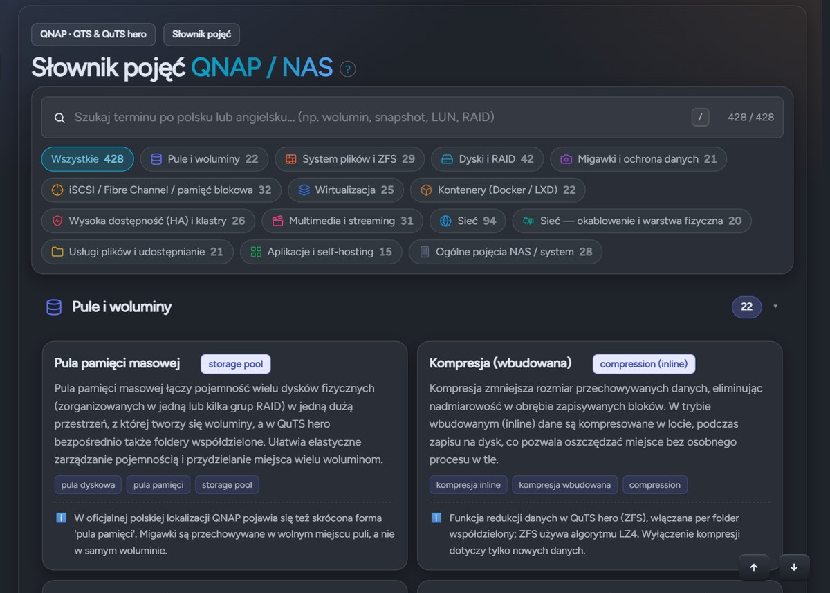 QNAP / NAS glossary